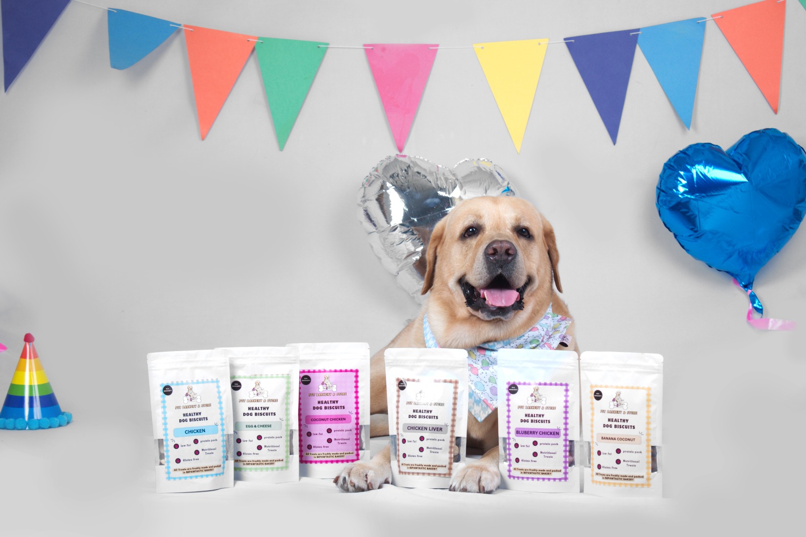 Happy dog with Be Pawtastic healthy treats